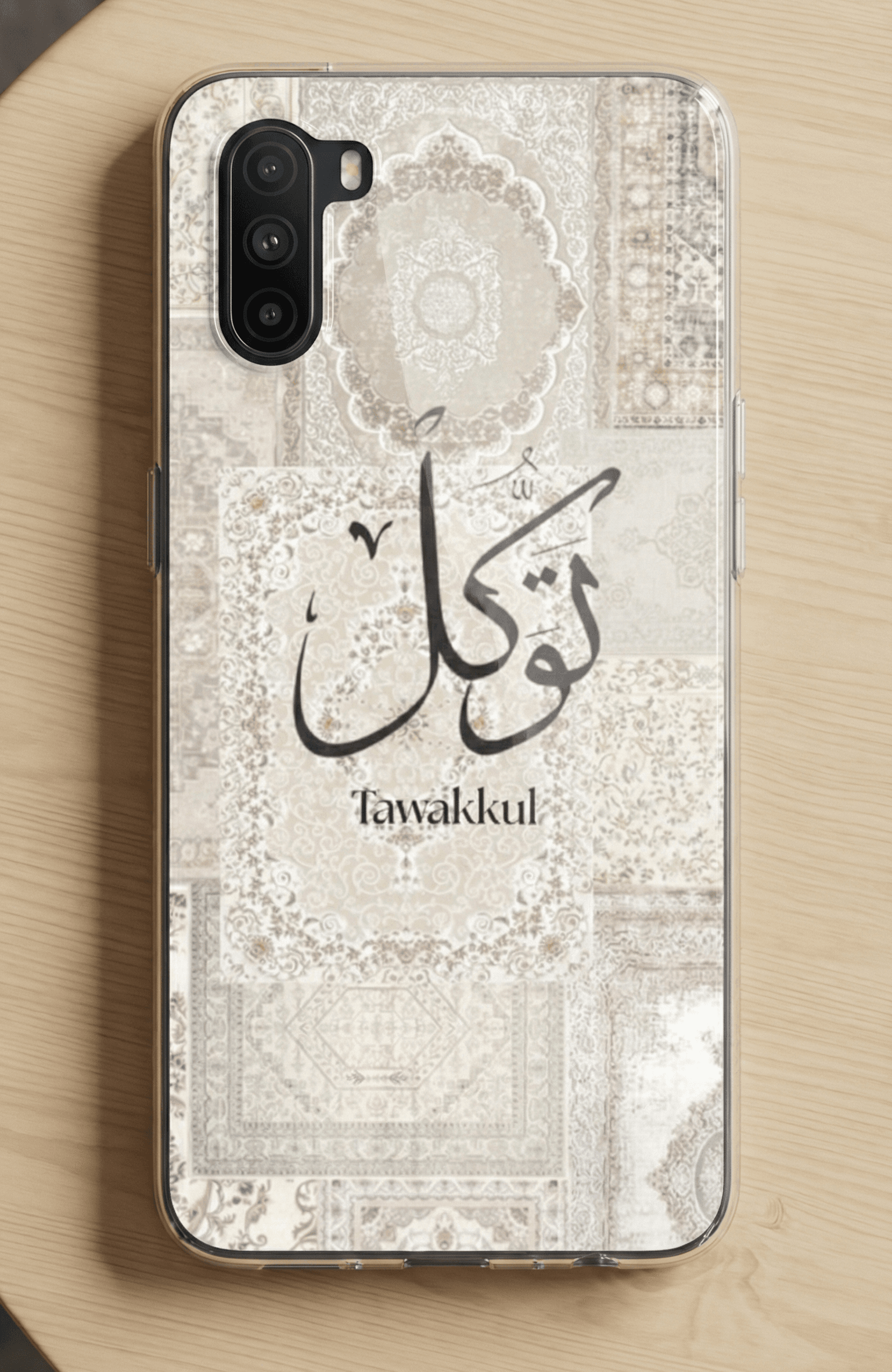 Custom Pashmina Resin Art Mobile Cover - Premium Glossy Finish (Personalized Name)